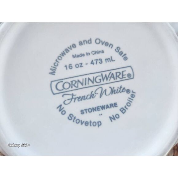 CorningWare French White Stoneware, set of casserole dishes with plastic kids - Picture 8 of 8